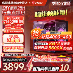 微星 R5 5600 RTX 4060 16GB内存 组装电脑