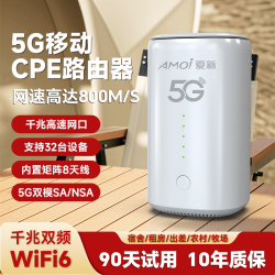 夏新 5g移动随身wifi无线网卡千兆网络可插卡cpe路由器宽带全国通用2026款无线流量套餐 5G旗舰插卡版-千兆双频可插卡