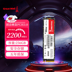 长城 GW3300 GW3500 m2固态硬盘PCIe3.0台式机笔记本电脑高速SSD 256GB/512GB/1TB/2TB GW3300-256GB