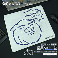 Xraypad X-Raypad 鼠标垫大号DDYACE控制鼠标垫电竞三角洲 CSGO 无畏契约 FPS游戏电竞鼠标垫 ACE-坚果猪-蓝色 360x300x4毫米-顺丰