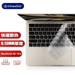 极川 苹果MacBook Air 13.6英寸M5/4/3/2键盘膜2026/25/24款笔记本电脑键盘保护膜TPU超薄透明防水尘罩