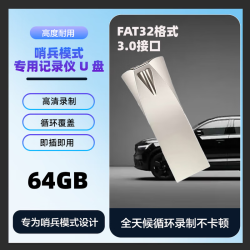 拓思曼 适用零跑C10/C11/B10/C16/B01/Lafa5行车记录仪U盘哨兵模式usb3.0超清循环录像高速FAT32领跑优盘 64G