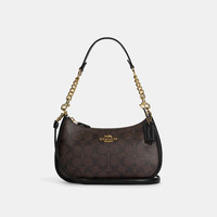 COACH 女包 女士奥莱正品马蹄包PVC经典老花包女士手提单肩包 CA548 F58321