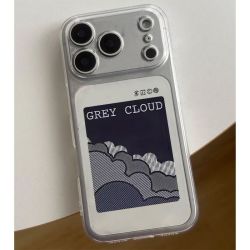 C 【裸机手感】韩系灰色云朵 iPhone6-17系列苹果手机壳