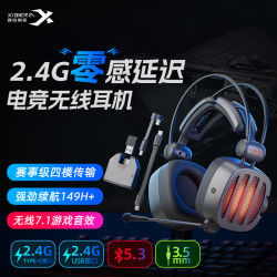 西伯利亚 S21GS 2.4G低延迟 铁灰 三模游戏耳机