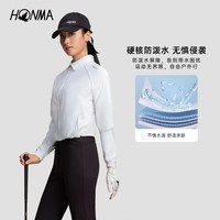 HONMA [专业高尔夫]HONMA 秋冬款舒适防泼水袖口时尚拼接女士拉链外套
