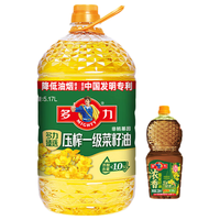 多力 臻选菜籽油 压榨 5.17L+238ml 食用油