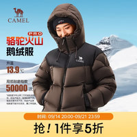 骆驼 火山PRO鹅绒服迪丽热巴同款男女冬季加厚情侣羽绒服M35CR07101A