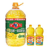 多力 臻选菜籽油 压榨 5.17L+238ml*2 食用油
