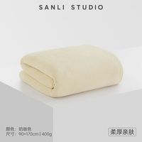 SANLI 浴巾女家用男吸水速干加厚大人毛巾情侣 奶咖色