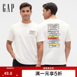 Gap 889460 纯棉Logo印花 象牙白 M码 男士T恤