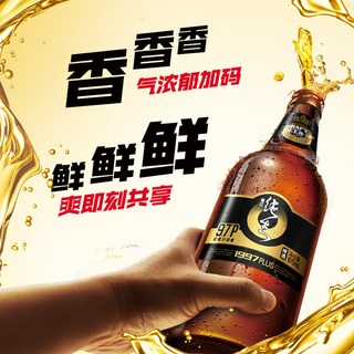 珠江啤酒 原浆1997纯生雪堡白啤酒 500ml*3罐