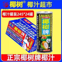 标青春 正宗椰树牌椰汁245ml*24罐旗舰海南年货礼盒椰子汁椰奶店果汁饮料