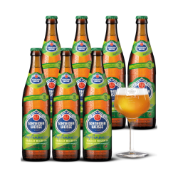 施耐德 施纳德5号多花 小麦啤酒 500mL×7瓶+1酒杯 德国进口 中秋礼品