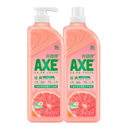 AXE 牌洗洁精西柚1.01kg*4西柚洗碗去油污家庭装大桶果蔬清洗
