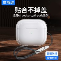 移动端：摩斯维 适用苹果airpodspro2保护套airpods3蓝牙耳机壳airpod一代第二代pro三代超薄透明ipod软硅胶ipods