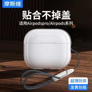 移动端：摩斯维 适用苹果airpodspro2保护套airpods3蓝牙耳机壳airpod一代第二代pro三代超薄透明ipod软硅胶ipods