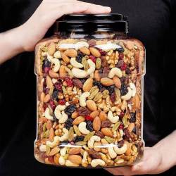 春景愉悦 原味纯坚果仁混合装每日坚果组合500g罐装零食家庭包装小包礼盒