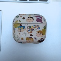 GANGNAM 适用苹果耳机壳Q版蜡笔小新airpods2新款airpods4保护套磨砂耐脏airpods3主动降噪版Pro二代无线外壳防刮防摔