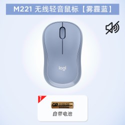 罗技 M220无线鼠标笔记本台式电脑办公家用轻音m221便携省电m240粉