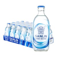 三麟苏打水无糖气泡水0糖0卡0脂肪苏打水335ml*24瓶整箱