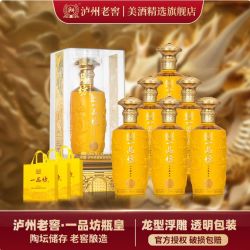 泸州老窖 一品坊瓶皇 原箱6瓶 浓香型白酒 高端商务宴请送礼 52%vol 500mL 6瓶 原箱发货