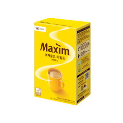 麦馨咖啡粉Maxim三合一摩卡速溶100条礼盒装韩国进口黄盒麦馨咖啡
