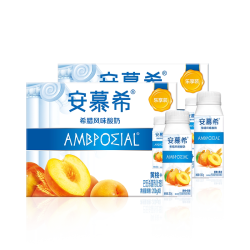 安慕希 5月伊利安慕希官方旗舰店黄桃燕麦酸奶整箱风味酸牛奶200g*8盒*2