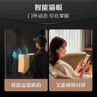德施曼 智能门锁可视猫眼大屏指纹锁识别锁密码锁Q2M