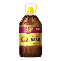 福临门 非转基因纯香菜籽油 食用油 5L