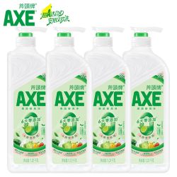 AXE 牌洗洁精1.01kg*4瓶果蔬净高效去油家庭装家用大桶实惠装