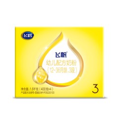 飞鹤 飞帆呵护3段婴儿奶粉三段400g四联包1600g官方旗舰店