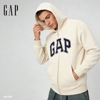 Gap 撞色字母logo连帽卫衣 米色 165/84A(XS) 男士卫衣
