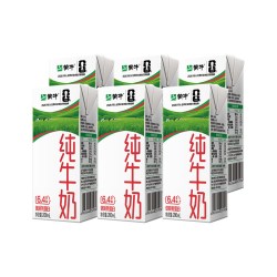 蒙牛 新包装  新日期 蒙牛纯牛奶200ml *6盒装