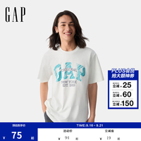 Gap 725626 纯棉印花 白色 XL(180/100A) 短袖T恤