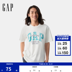 Gap 725626 纯棉印花 白色 XL(180/100A) 短袖T恤