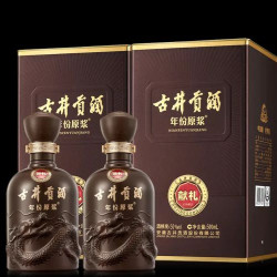 古井贡酒 年份原浆献礼 浓香型白酒 50度 500mL*2瓶 双瓶装 中秋送礼