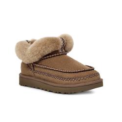 UGG 舒适平底保暖茸茸短靴懒人毛毛鞋 1158224胡桃木色