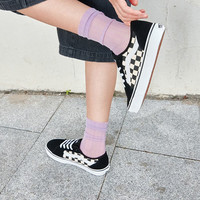 VANS 官方 黑白棋盘格女鞋板鞋运动鞋 黑白棋盘格 34.5