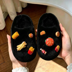 温诗欧 儿童秋冬季毛绒棉拖鞋