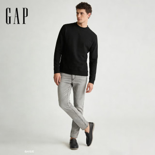 Gap 男装2025春季微弹中腰柔软修身牛仔裤百搭休闲长裤720821 灰色 32 (175/84A)亚洲尺码