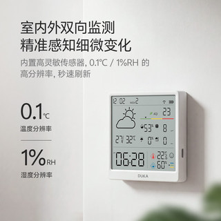 杜克 TH3 Pro WiFi智联 白色 温湿度计