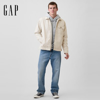 Gap 886482 巴恩风工装多口袋宽松夹克 浅灰白 S
