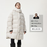 坦博尔 TBF530852Z 连帽长款羽绒服 知春米 XXS