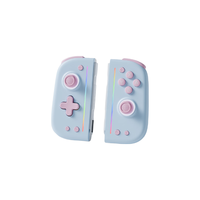 悟班 云雾Switch手柄 机械按键 雾桃蓝+连接桥