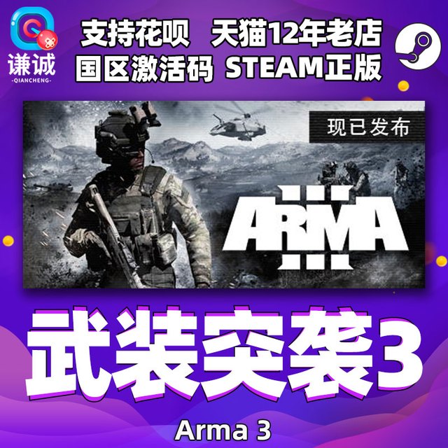 steam 武装突袭3 Arma 3 国区激活码cdkey 中文 PC 正版游戏