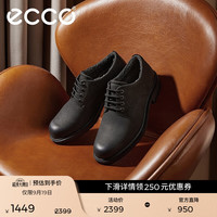 ecco 男士德比鞋 商务正装皮鞋男鞋婚鞋 都市奥斯陆550234 黑色55023402001 42