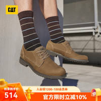 CAT 卡特休闲皮鞋工装鞋男士牛皮25春通勤鞋P719128O1AMC17 深褐 40