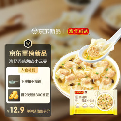 湾仔码头 黑猪肉薄皮小云吞106.5g15只馄饨