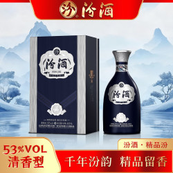汾酒 清香典雅 精品汾清香型白酒 纯粮酿造 送礼宴请佳 53度 500mL 6瓶